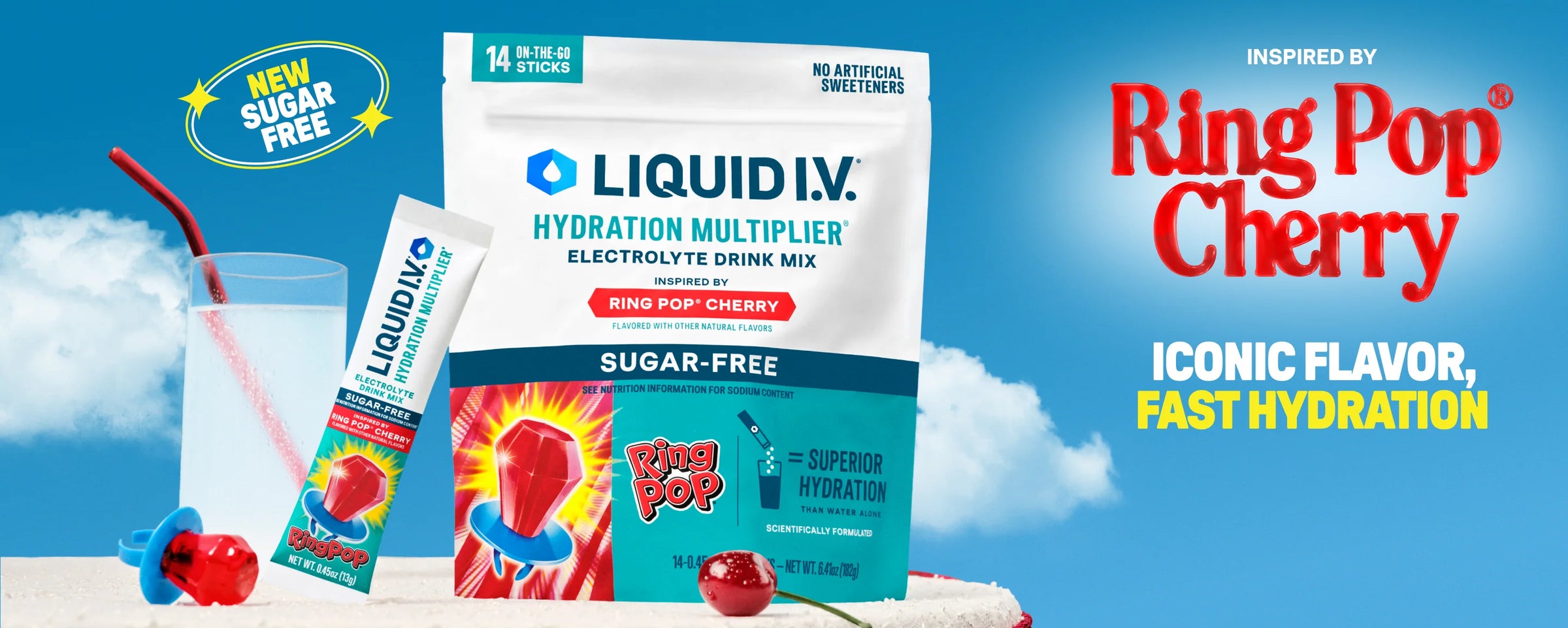 Ring Pop® Cherry Hydration Multiplier® Sugar-Free